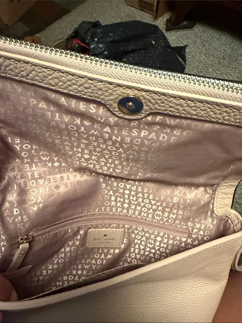kate spade pebbled leather